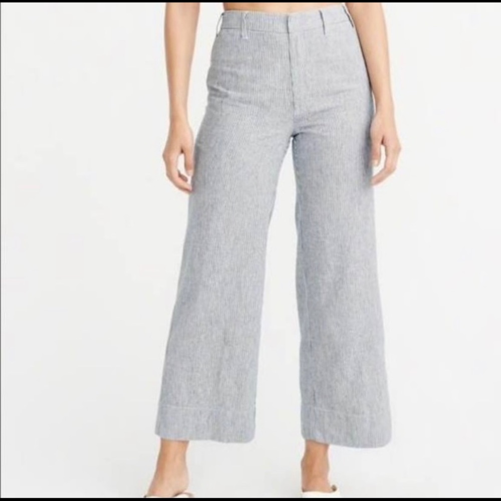 A&F Annie high rise wide leg crop pants